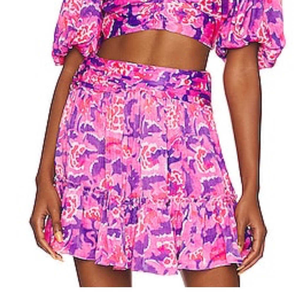 Rococo Sand pink & purple mini skirt. Size small.
Worn once!